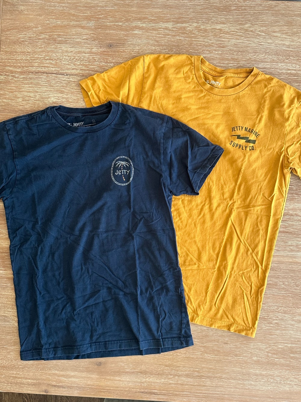 Jetty Graphic Tee Bundle - Mustard & Navy - Picture 2 of 9